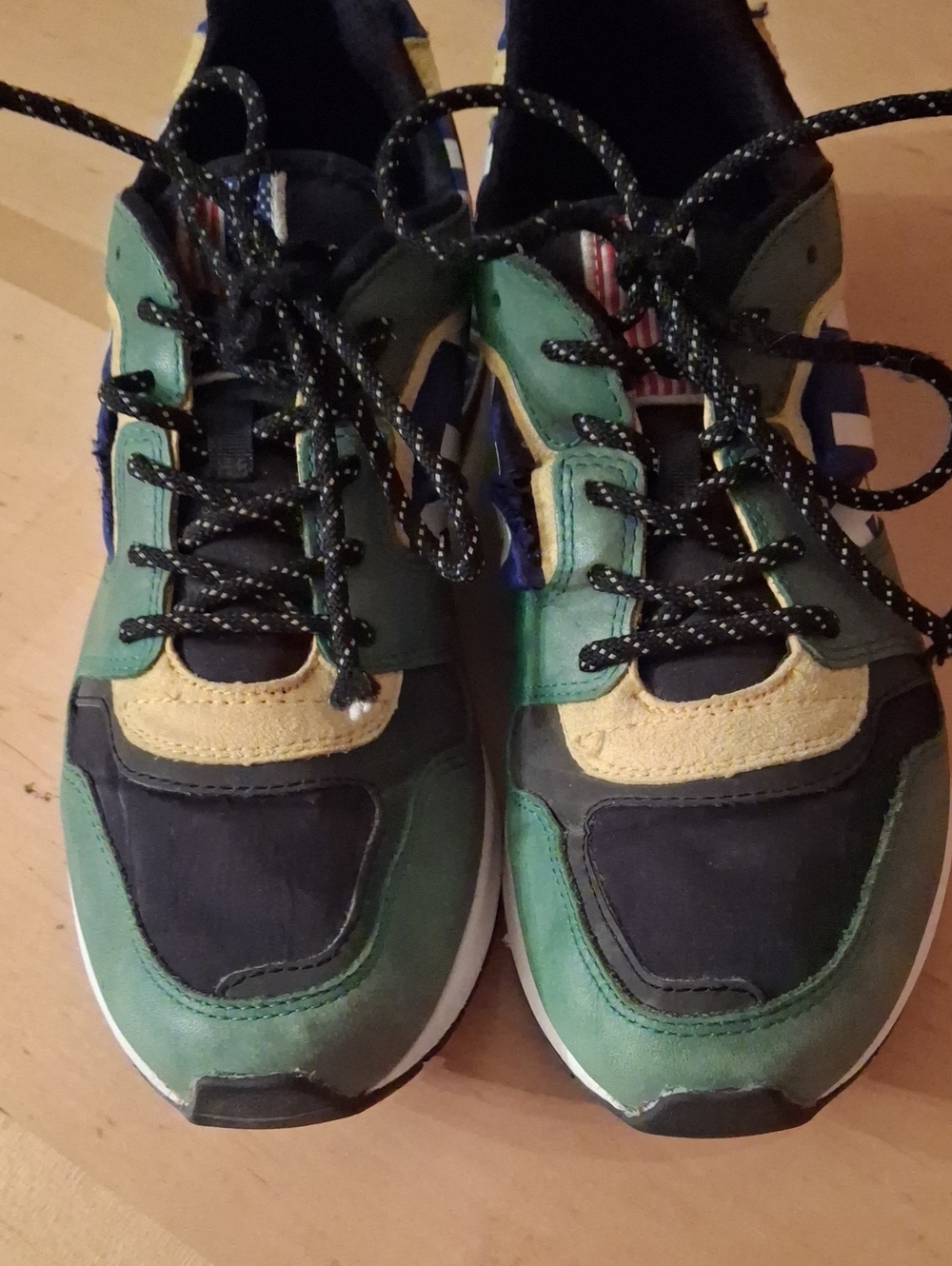 Polo by Ralph Lauren Green, Black & Tan Men's Sneakers